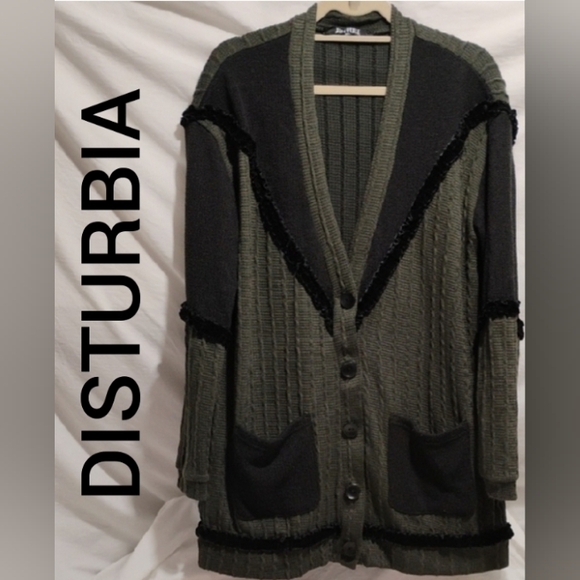 Disturbia Sweaters - SALE! Disturbia Lola Oversized Panel Cardigan Sz.M/L (BX16)